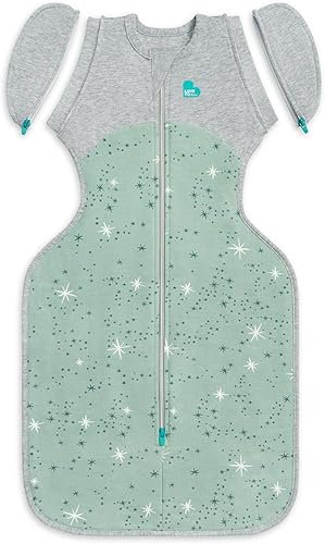 Miniatura 1 de Love to Dream Bolsa de transición para envolver hacia arriba, saco de dormir para bebé, forro polar de algodón para todas las estaciones, ayuda