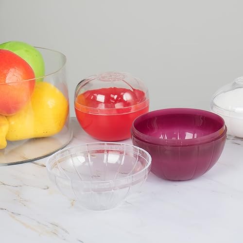 Miniatura 7 de Recipientes de almacenamiento de verduras y frutas para refrigerador, ahorradores de alimentos frescos reutilizables sin BPA, contenedor de