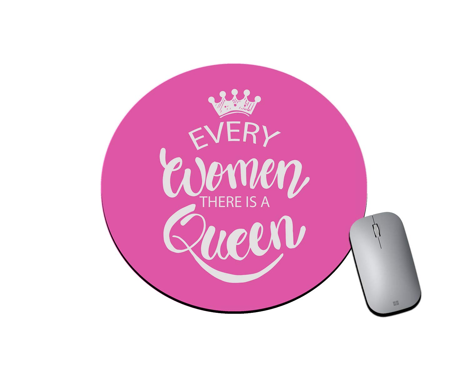 BLISSart Mouse Pad Non-Slip Rubber Mousepad for Laptops Gaming Computer PC HD Printed Round Mousepads- Butt Stuff at The Gym (8 Inches)