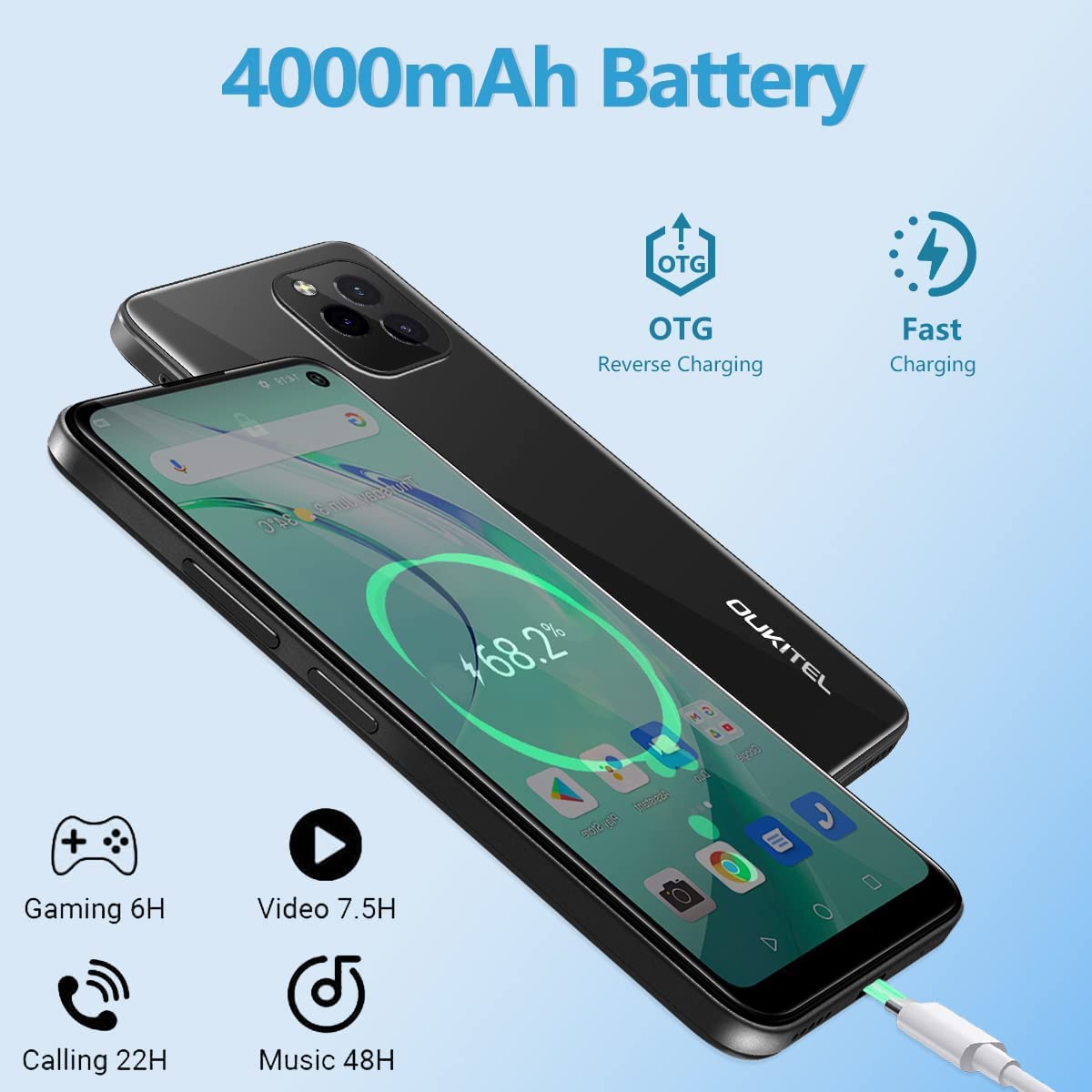 OUKITEL C21 Pro Unlocked Cell Phone, 6.4