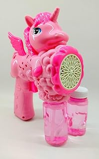 مسدس فقاقيع للأطفال بشكل شخصية قرش– لعبة فقاقيع كهربائية لطيفة مع إضاءة، تصميم كرتوني جذاب – مناسب للبنات والأولاد(رمادي)