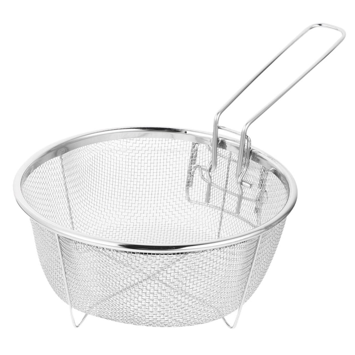ABOOFAN Lot De 5 Paniers À Friteuse En Acier Inoxydable Avec Passoire Et Panier À Friteuse À Air Pour Frites