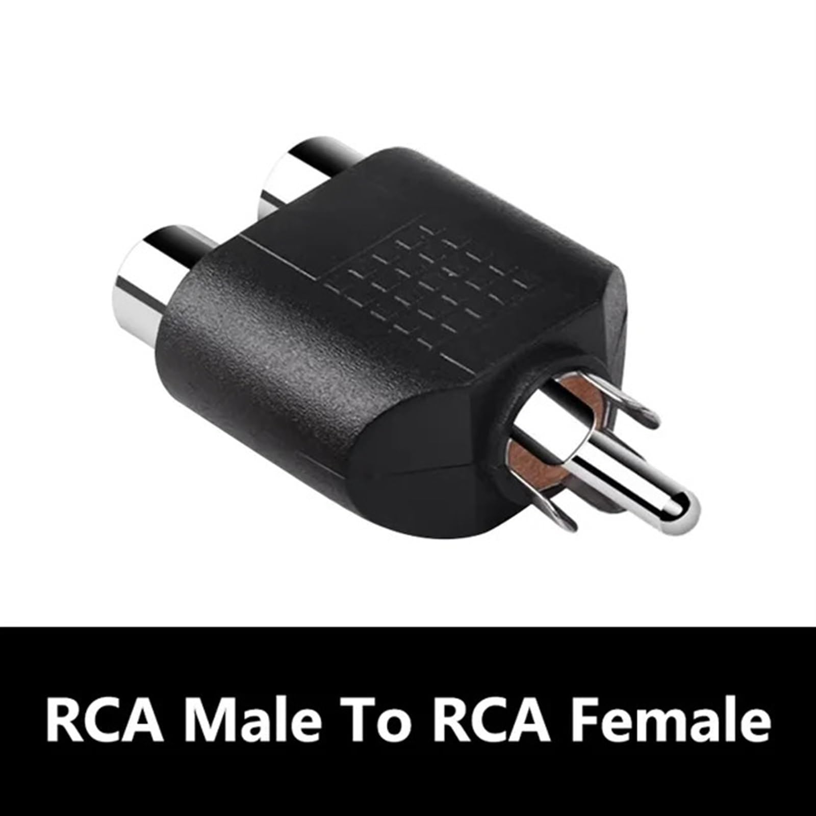 Kit Adattatore convertitore Audio Video AV sdoppiatore RCA a Y da 5 Pezzi, da 1 Maschio a 2 Femmine, da Spina RCA Lotus Jack a Doppia(100PCS)