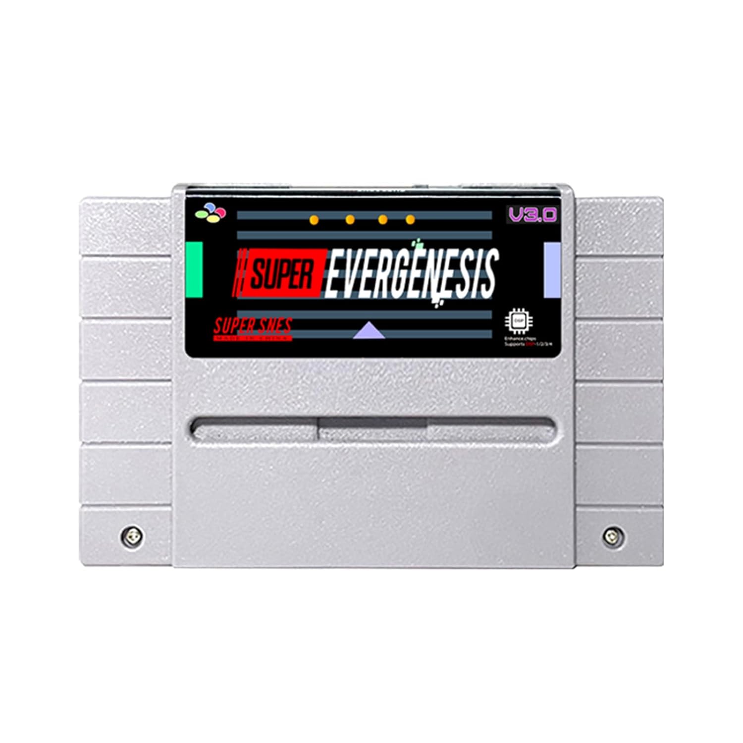 SNES 3000-in-1 Game Cartridge: SFC V3.0 Game Cartridge for Nintendo SNES 16-Bit Video Game Console with 8G TF Card, Support DSP1/2/3/4 For SNES SFC (US Version)