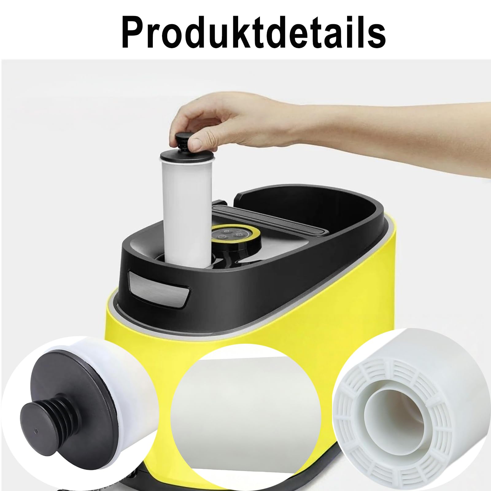 2 sztuki wkładu odkamieniającego kompatybilny z Kärcher SC 2 Upright, SC 3 Deluxe, SC3 Upright akcesoria do czyszczenia pary, zamiennik do 2.863-018.0