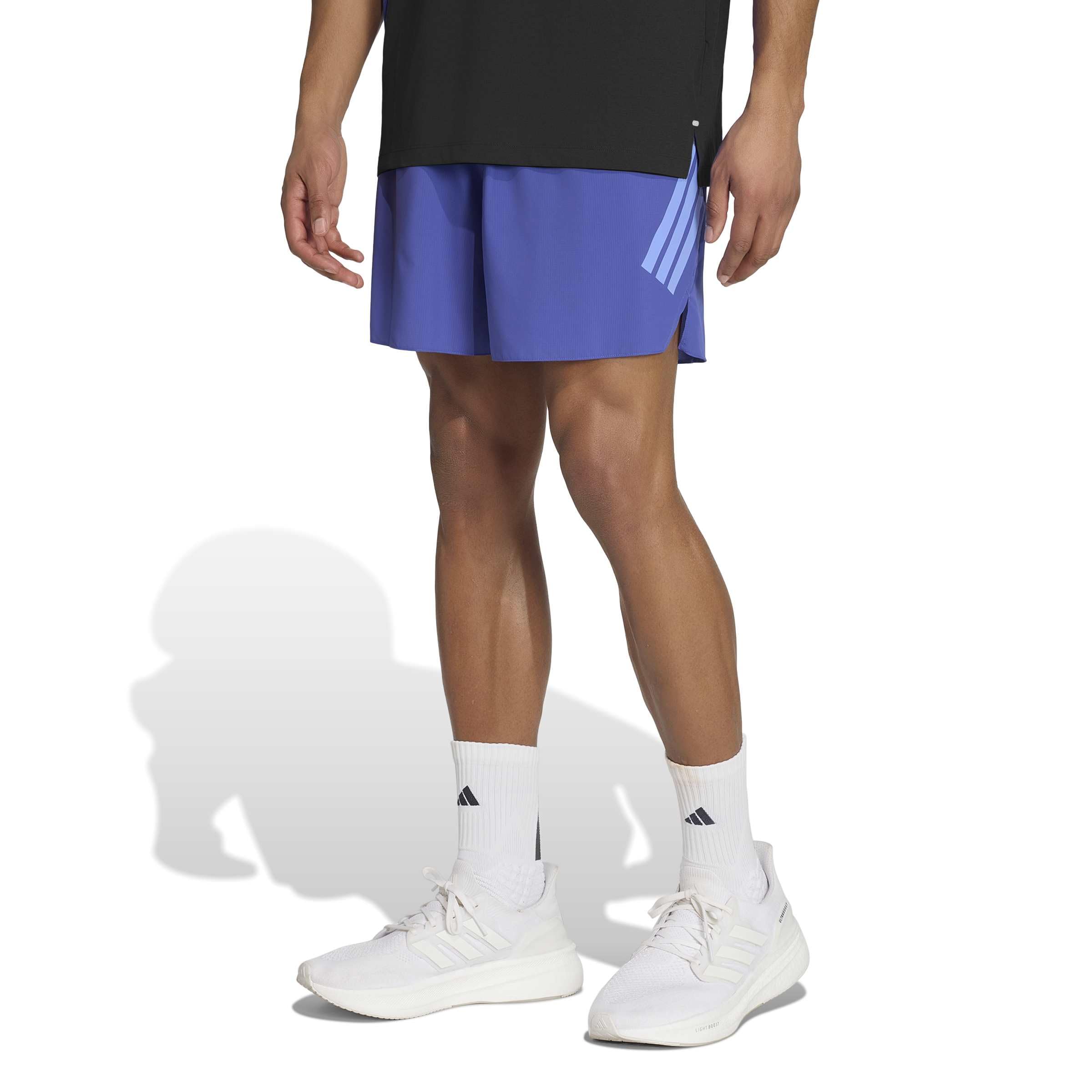 adidas Uomo Adi365 Running Formotion Iconic Shorts, Dual Indigo, S 7 inch