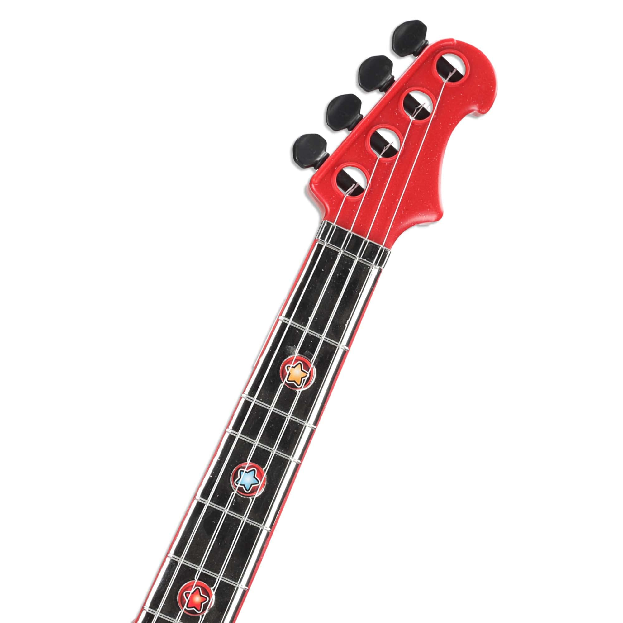 REIG 844 - Set de juguete para guitarra de 4 cuerdas y micrófono amplificado