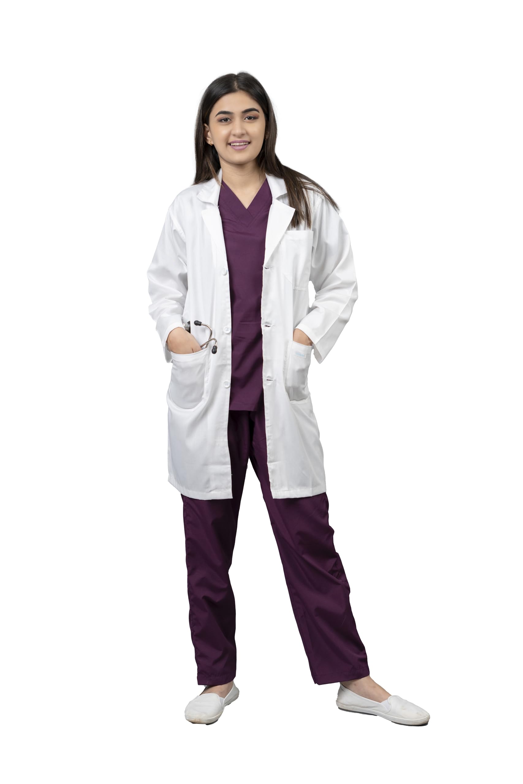 See full amazon price history chart for VastraMedwear Long Women Medical Lab Coat | 3 Pocket Apron, Full Sleeves, Polycotton | Apron for Doctors Dentist and Students l Soft, Durable and Comfortable| White| XL VastraMedwear Long Women Medical Lab Coat | 3 Pocket Apron, Full Sleeves, Polycotton | Apron for Doctors Dentist and Students l Soft, Durable and Comfortable| White| XL (B0D5R4VFX4) Amazon Price History, Amazon Price Tracker