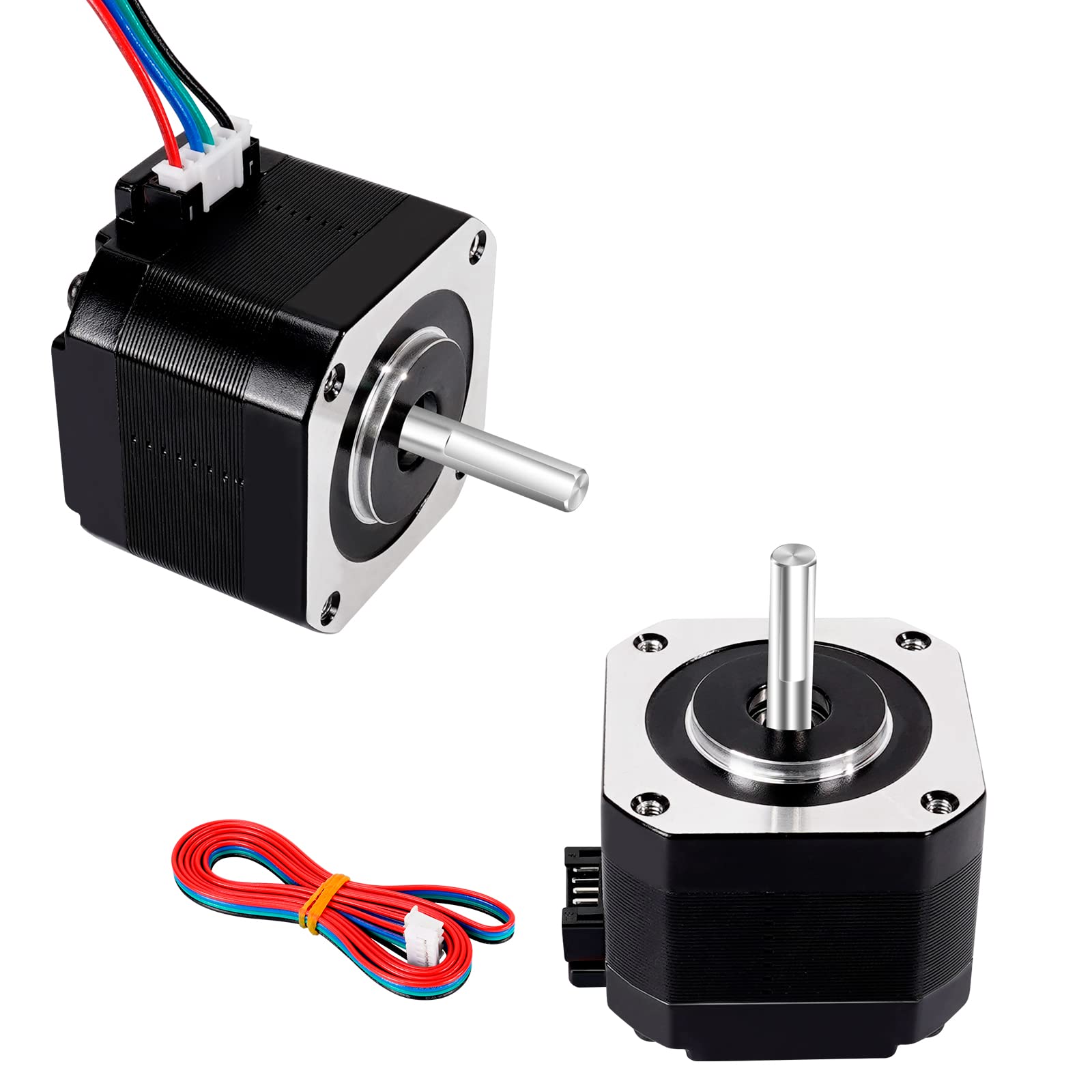 Nema17 Stepper Motor Bipolar 42 Motor 4-Lead Wire with 1m Cable for CNC XYZ 3D Printer (33mm, 2Packs)