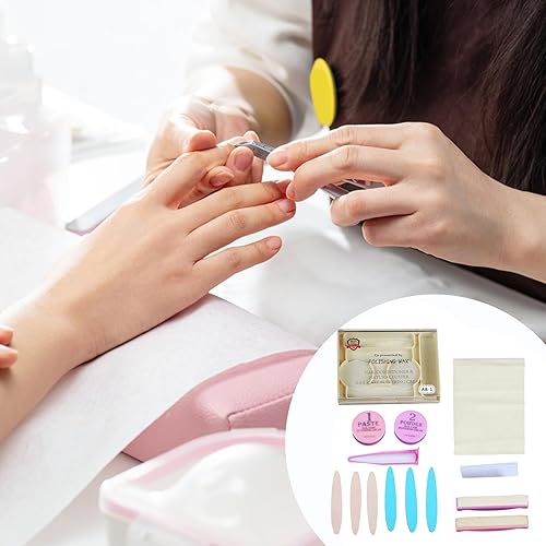 Miniatura 3 de Juego de manicura japonesa, kit de uñas en polvo, juego de fortalecedor de manicura, inspirado en la manicura, fórmula centrada en reparación, ideal