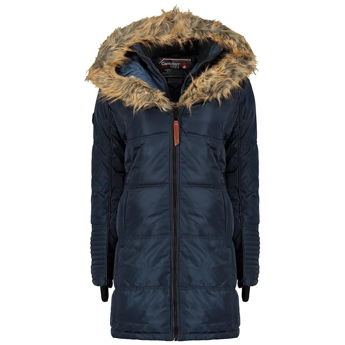 Canadian Peak Beauty Lady - Parka Longue Epaisse Chaude Femme Automne Hiver - Manteau Fin Capuche Fausse Fourure - Bluzka Coupe Vent - Doudoune Elegante Femmes