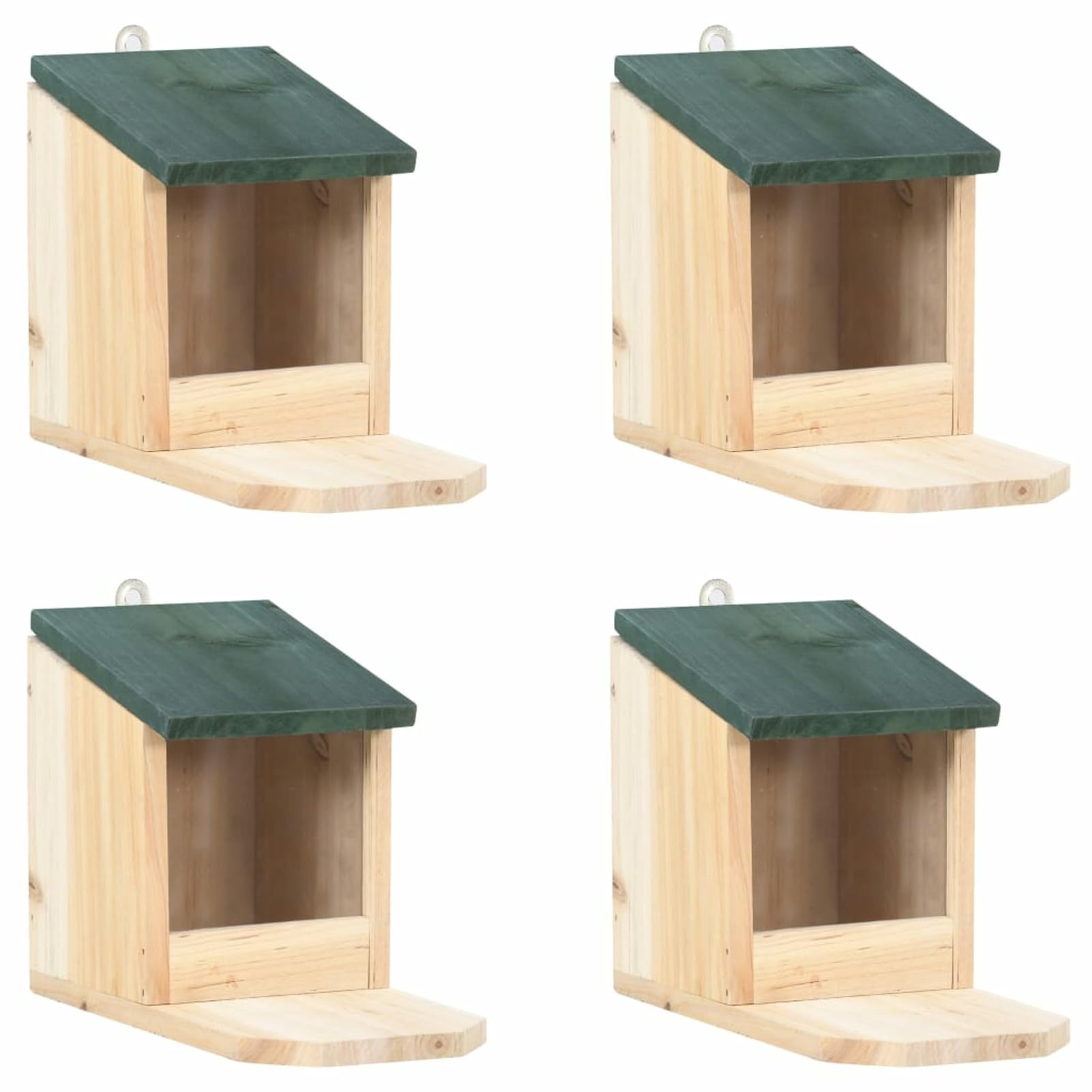 Brokky Squirrel Houses 4 Pcs Firwood,Nesting Box For Squirrels,Squirrel House Made Of Firwood,Weatherproof,Nest Box For Garden,Squirrel Hotel For Squirrels