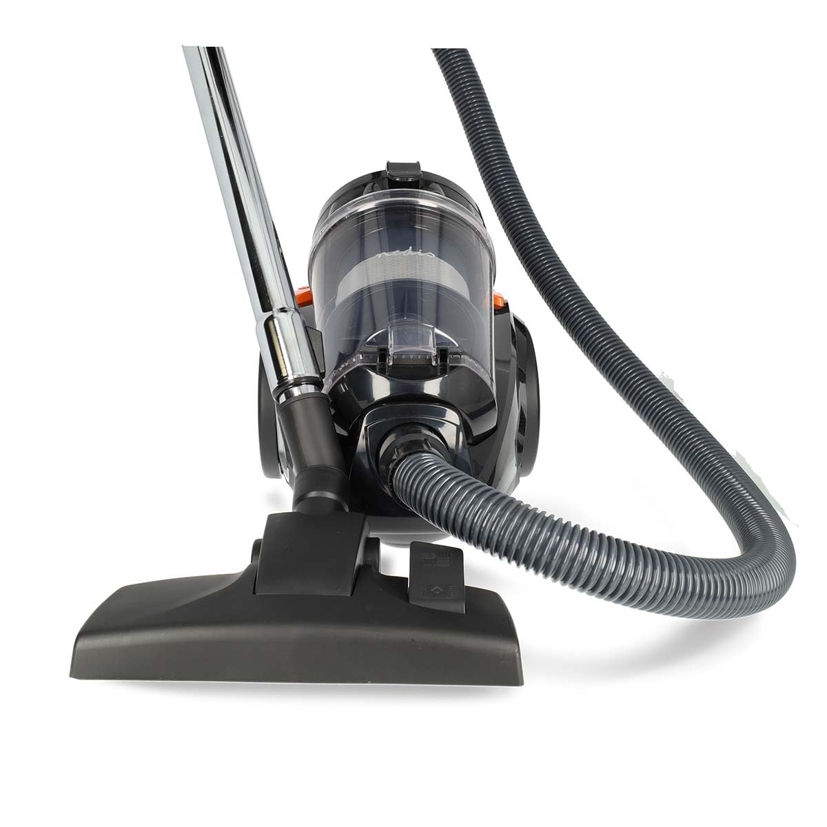 NEDIS Staubsauger ohne Beutel - Beutellos - 700 W - Staubkapazität: 3.0 l - Kombi-Bürste - Aktionsradius: 8.50 m - HEPA Luftfilter - Anthrazit/Orange/Schwarz