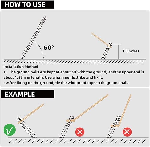 Miniatura 6 de Estacas de aluminio para tienda, estacas ultraligeras para tienda de campaña de 10 pulgadas, estacas resistentes de 10 pulgadas para camping, 10