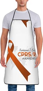 Copd Awareness Month Orange Ribbon Apron Adjustable Chef Apron Home Kitchen Cooking Baking Gardening Painting Bib For For Men Women