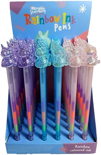 Puckator Bolígrafo de tinta Unicorn Rainbow