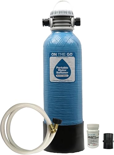 Ablandador de agua portable On The Go OTG4-StdSoft, RV, 8,000 granos
