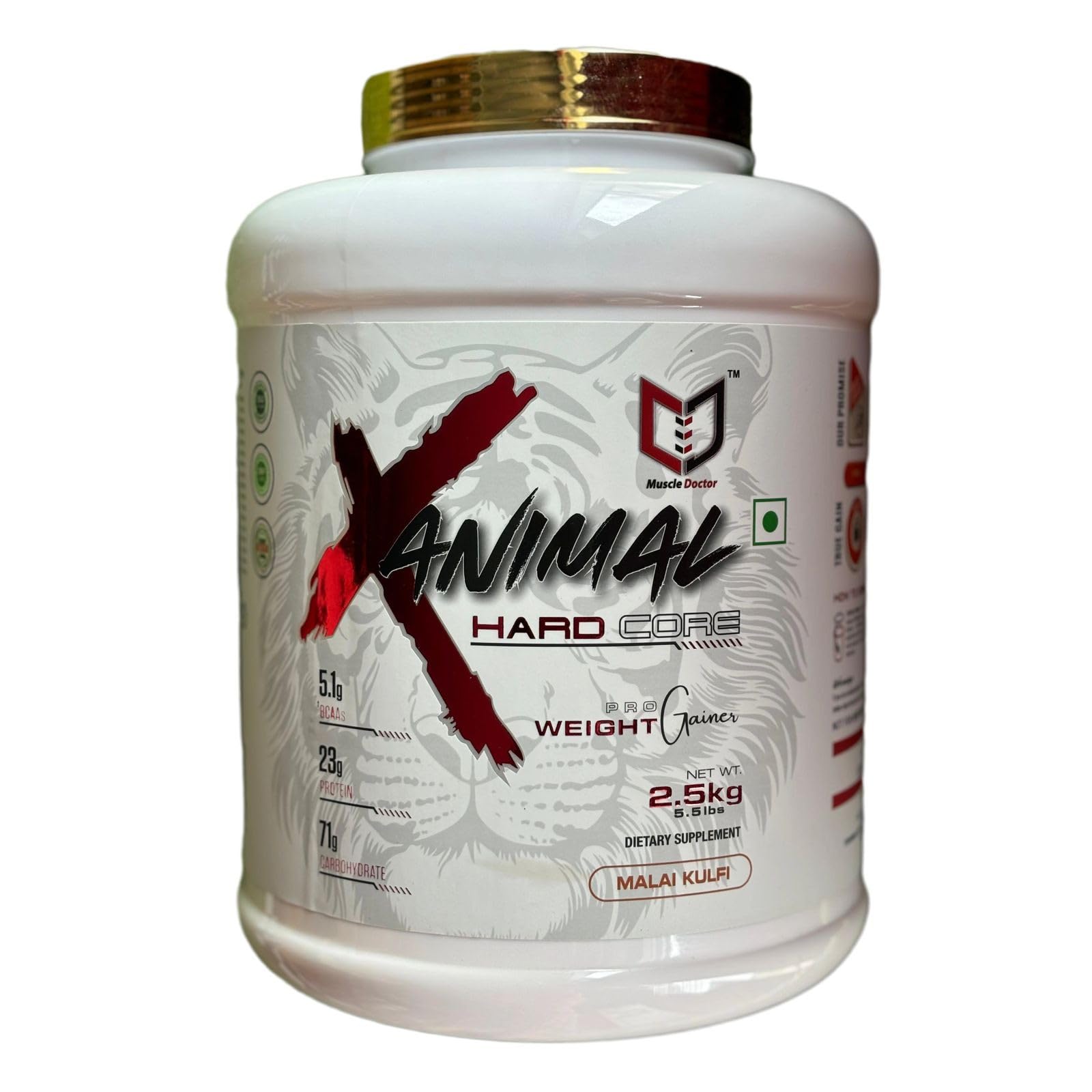 Muscle Doctor Xanimal Hardcore Weight Gainer, (Belgium Chocolate,Malai Kulfi), 2.5Kg (B0D7SDG87R) Amazon Price History, Amazon Price Tracker