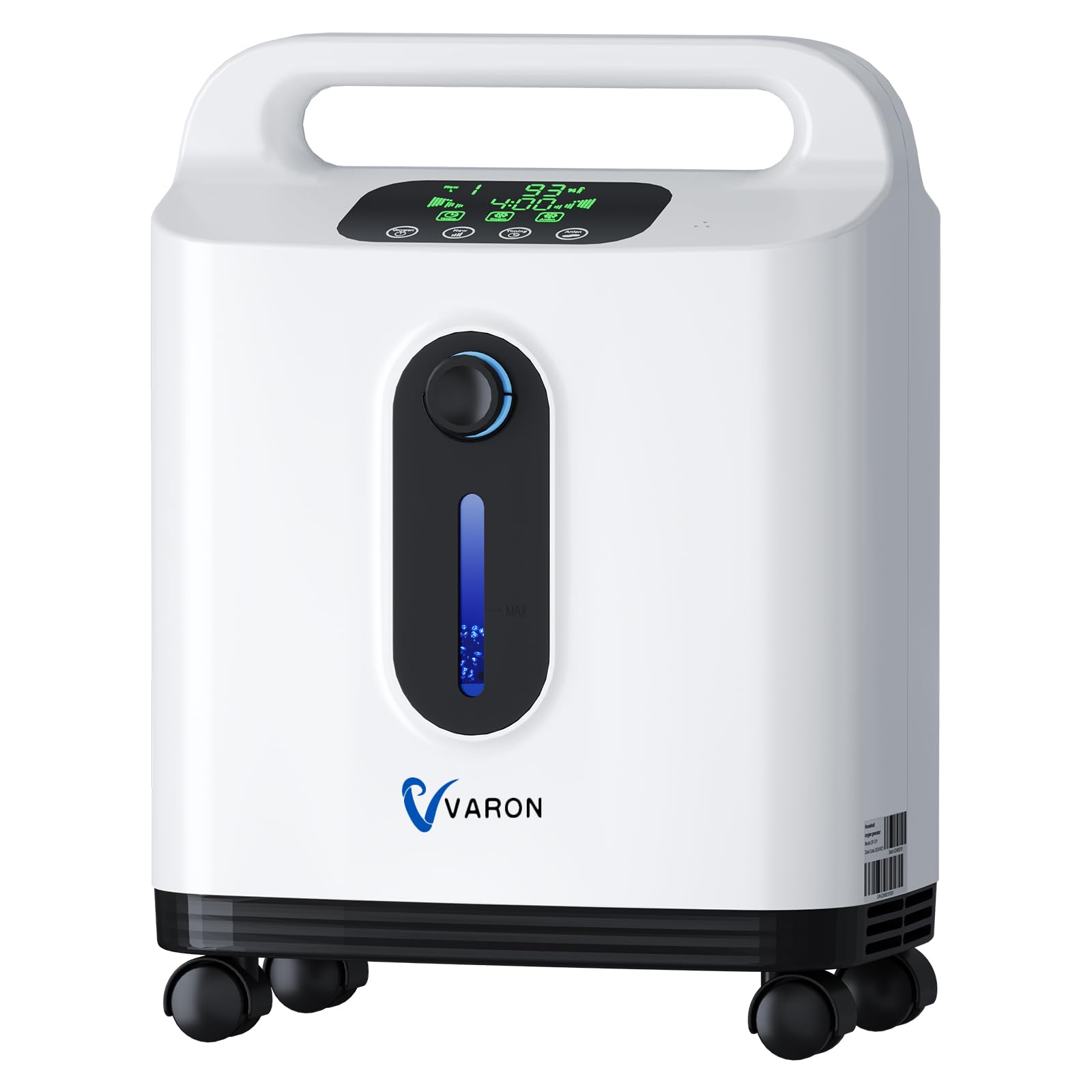 Concentratore di ossigeno per la casa, 93%, 1-8 l/m, concentratore di ossigeno regolabile, portatile, intelligente con telecomando, controllo intelligente