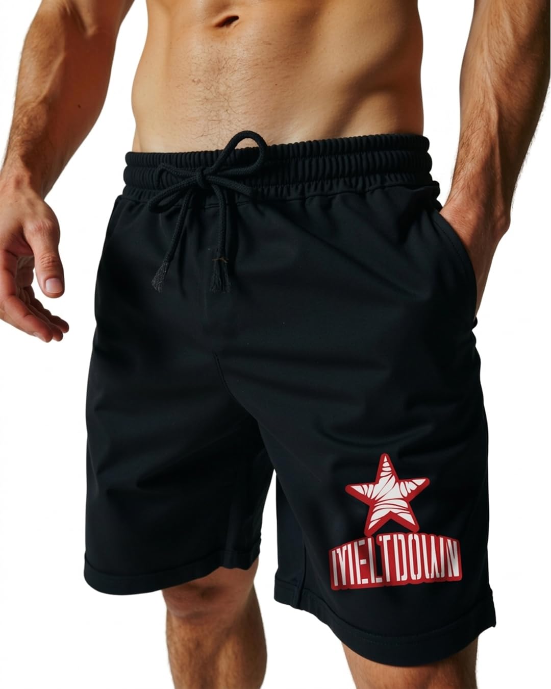 mad over print Men Shorts Soft Band Loose Cut Flat Front tie Smooth Surface Calm fit Plain Texture Side Pockets Wide Leg Frame Light fold Clean Edge Open Shape Firm line-picture-30