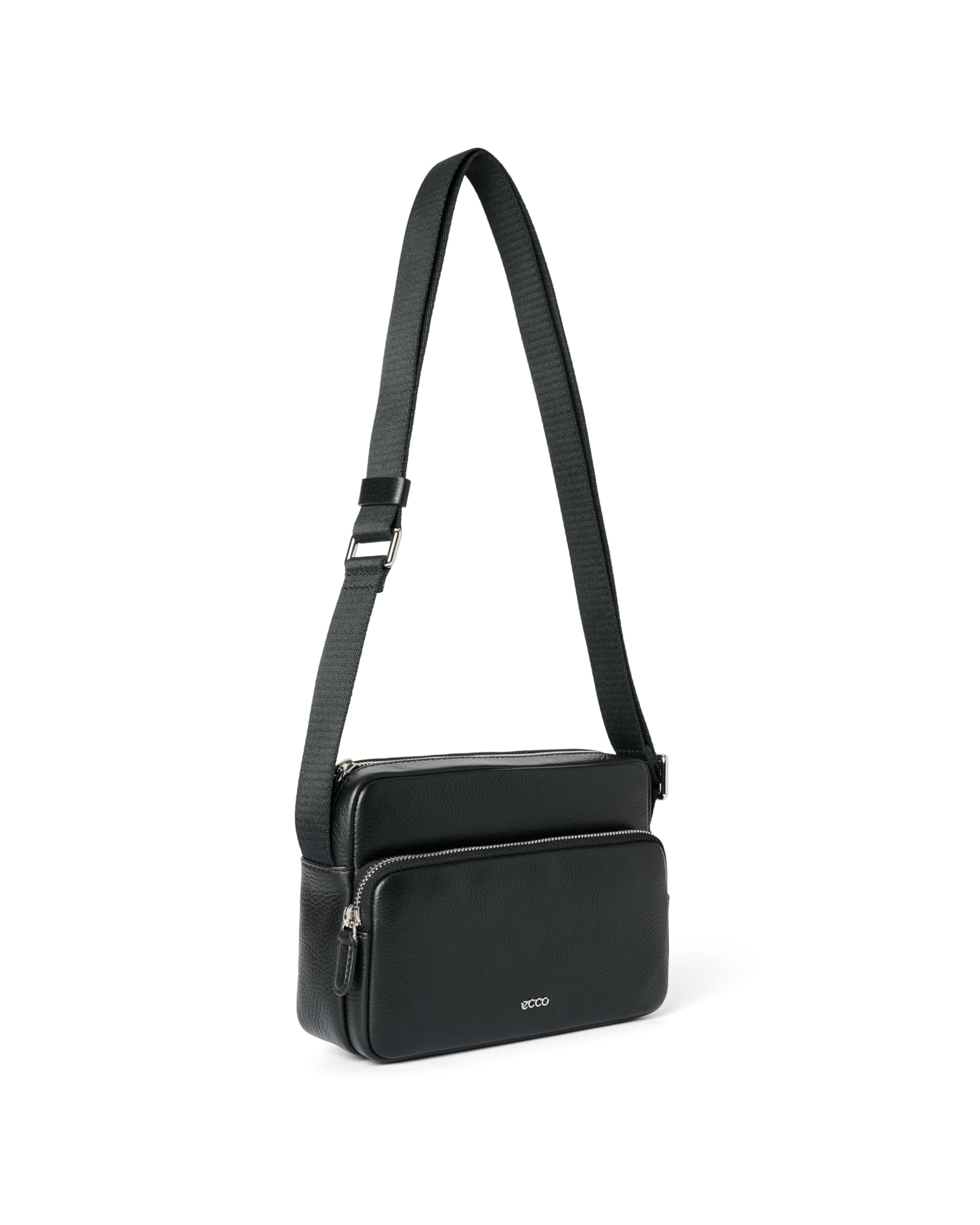 ECCO Damska torba na aparat East West Crossbody, Czarny, S, Minimalistyczny