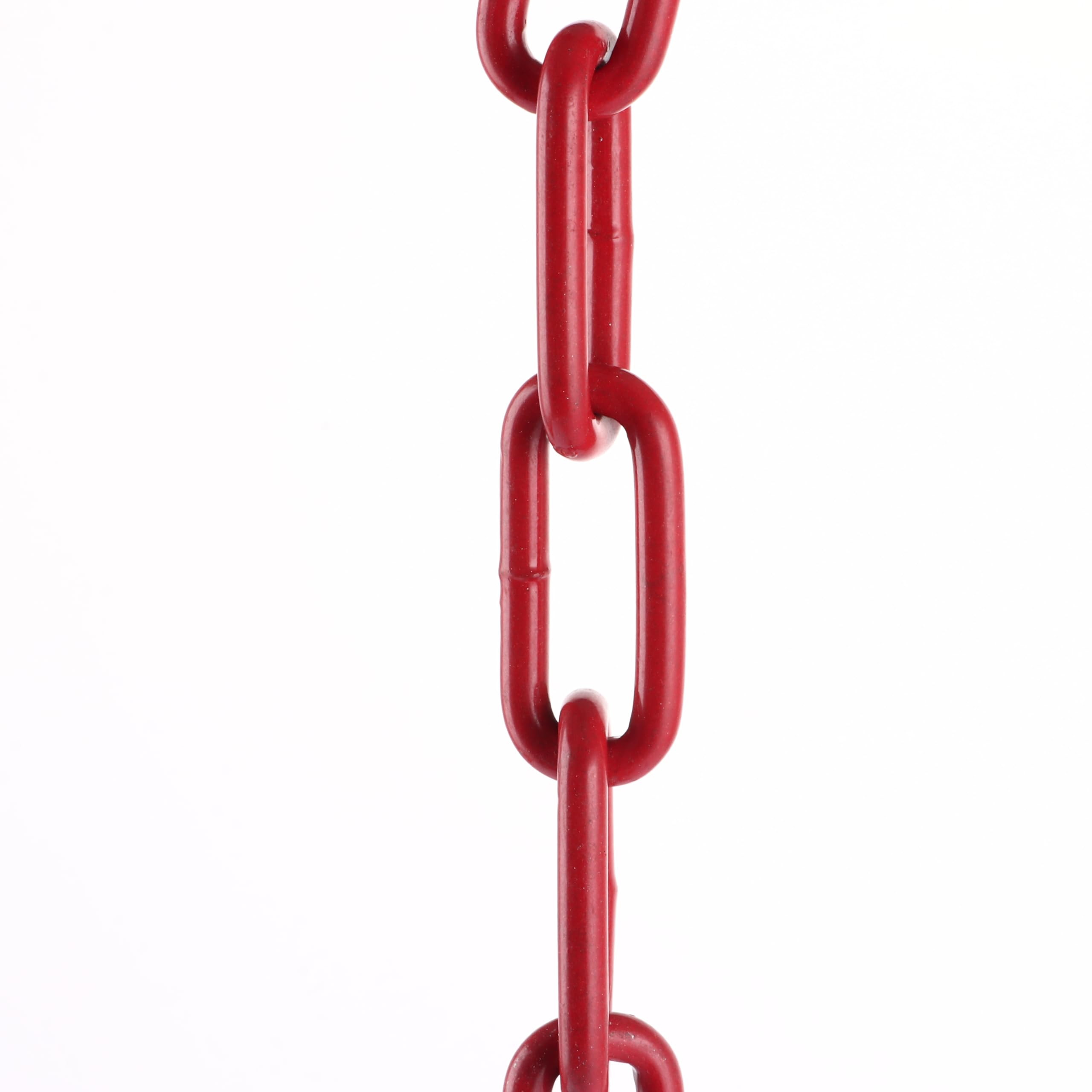 DAJAVE Chaîne de signalisation en acier galvanisé de 6 m, 5 mm, rouge et blanc, en acier galvanisé, chaîne en métal pour verrouiller les surfaces, barrière de parking