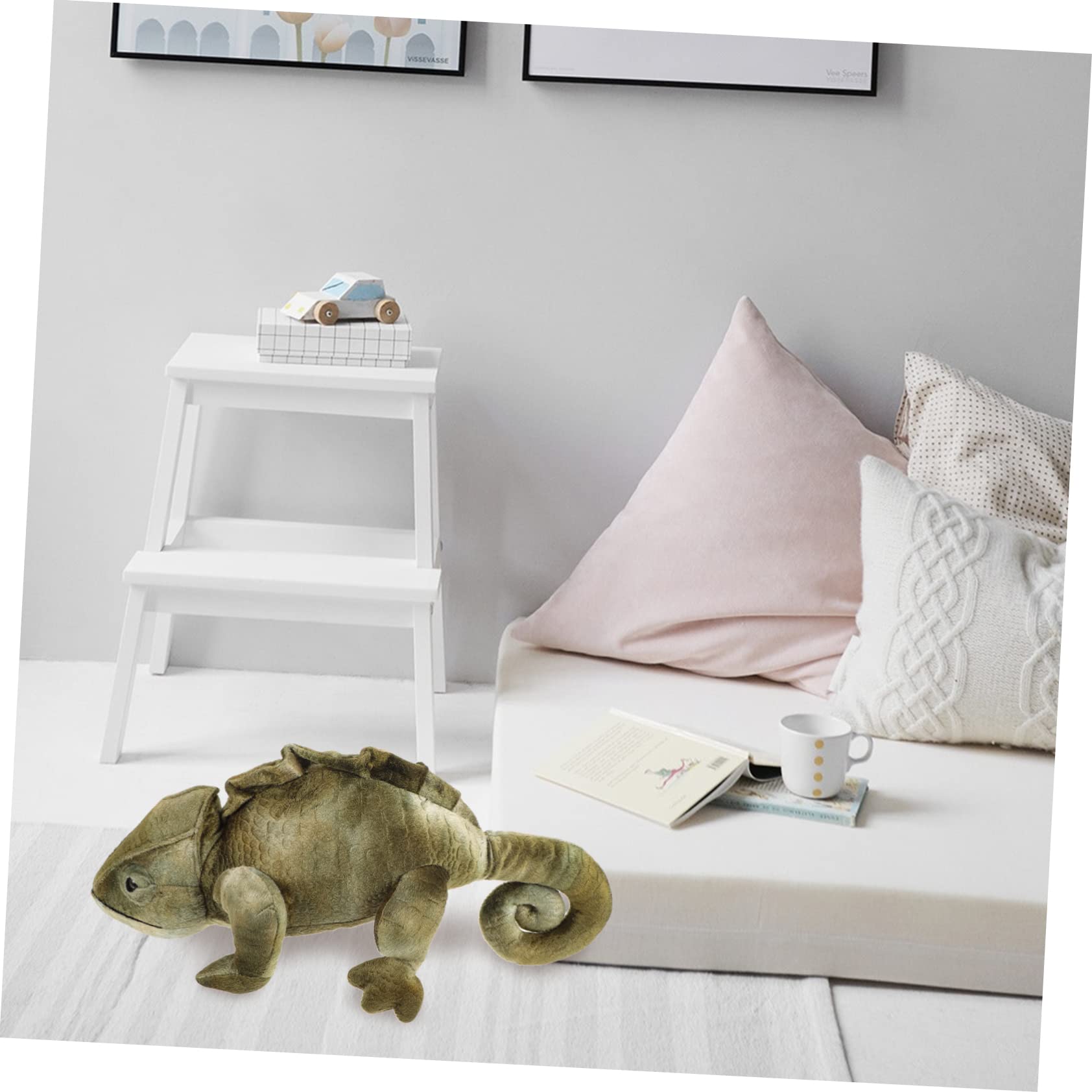 Juguete de Peluche Lagarto Camaleón Verde 1 Pieza de Felpa