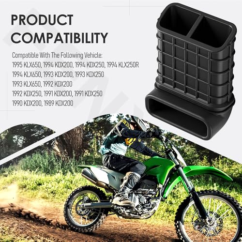 Image of 14073-1577 Air Inlet Duct Compatible with Kaw-asaki KLX 300 KDX200 KDX220R KLX250R KLX650 1989-2006 High Performance Air Intake Snorkel Replacement Parts