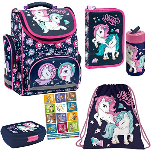 Fußball Schulranzen Set 9-teilig - Komplettset Mit Turnbeutel, Federmappe & Schultüte - Football Design