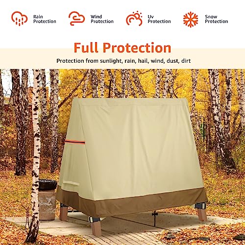 Outdoor Swing Cover A Frame 420D Waterproof Porch Swing Cover Uv Resistant Weather Protector Patio Furniture Cover For Outdoor Furniture 72X67X55 Inch #TOP4