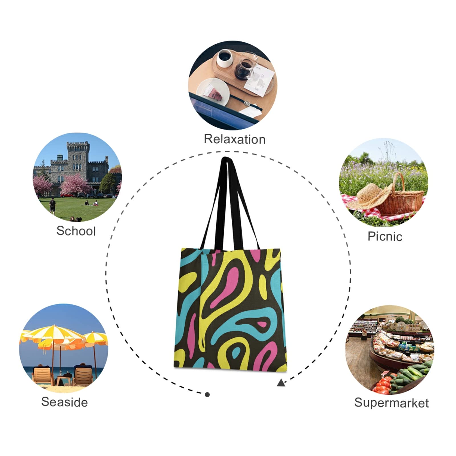 Borsa In Juta Ragno Dorato Scuro - Shopping Riutilizzabile Pieghevole Con Cerniera - Grande Capienza