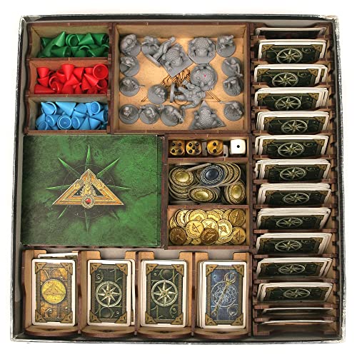 TowerRex Organizer for Talisman Board Game and Lost Realms, Woodland, Firelands, Deep Realms Expansions, Storage Insert, Accessories Upgrade, 6-8 Expansions Capacity