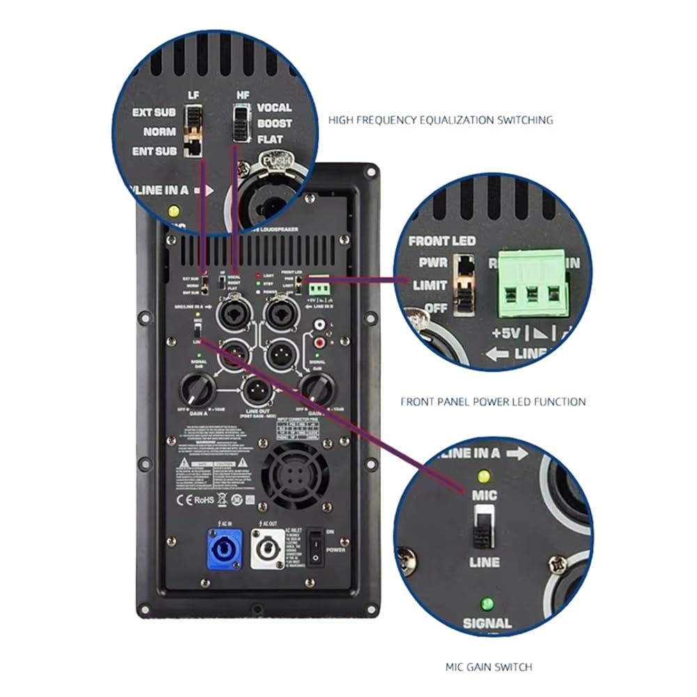K12A Modulo amplificatore di potenza digitale professionale 1000 W Amplificatore di potenza classe D per altoparlanti home theater