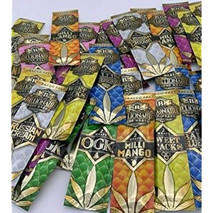 30 Packs Billionaire Hemp Rolling Paper Variety Pack Pre Wrap – Blueberry, Mango, Sweet, Pink Lemonade, OGK, Natural, Russian Cream