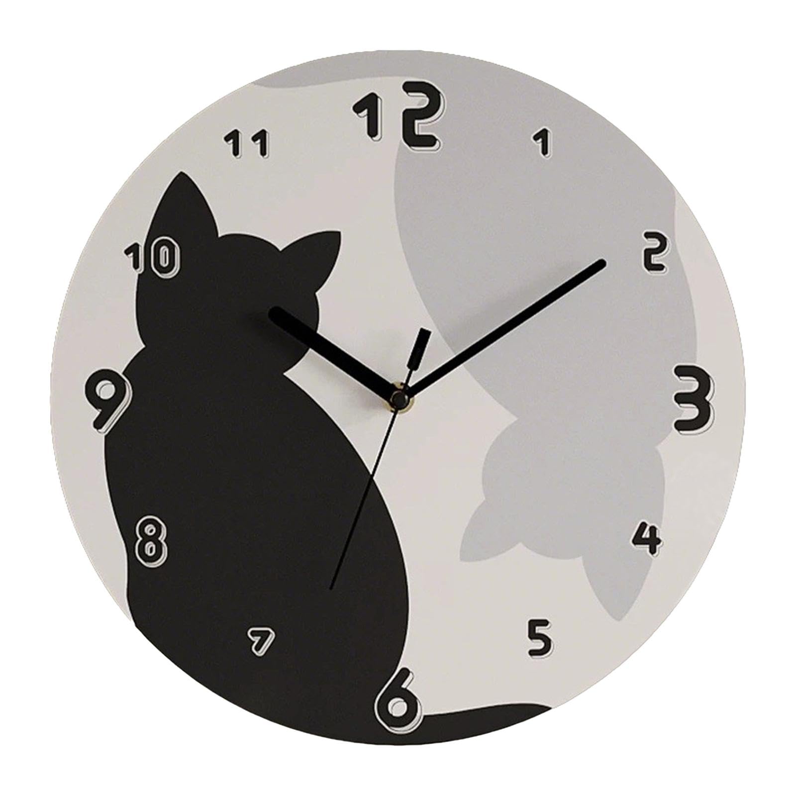 Horloge murale silencieuse ronde en acrylique de 30cm pour salon