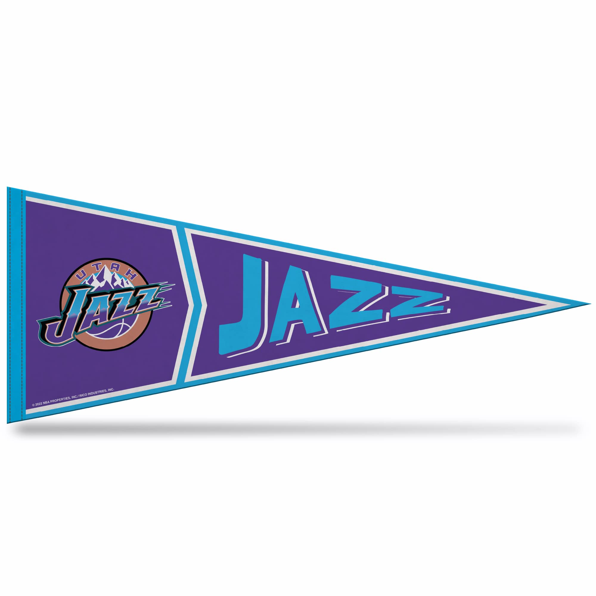 Rico Industries NBA Basketball 12" x 30" Felt Wall Décor Pennant - Great for Home/Bed Room/Man Cave Décor