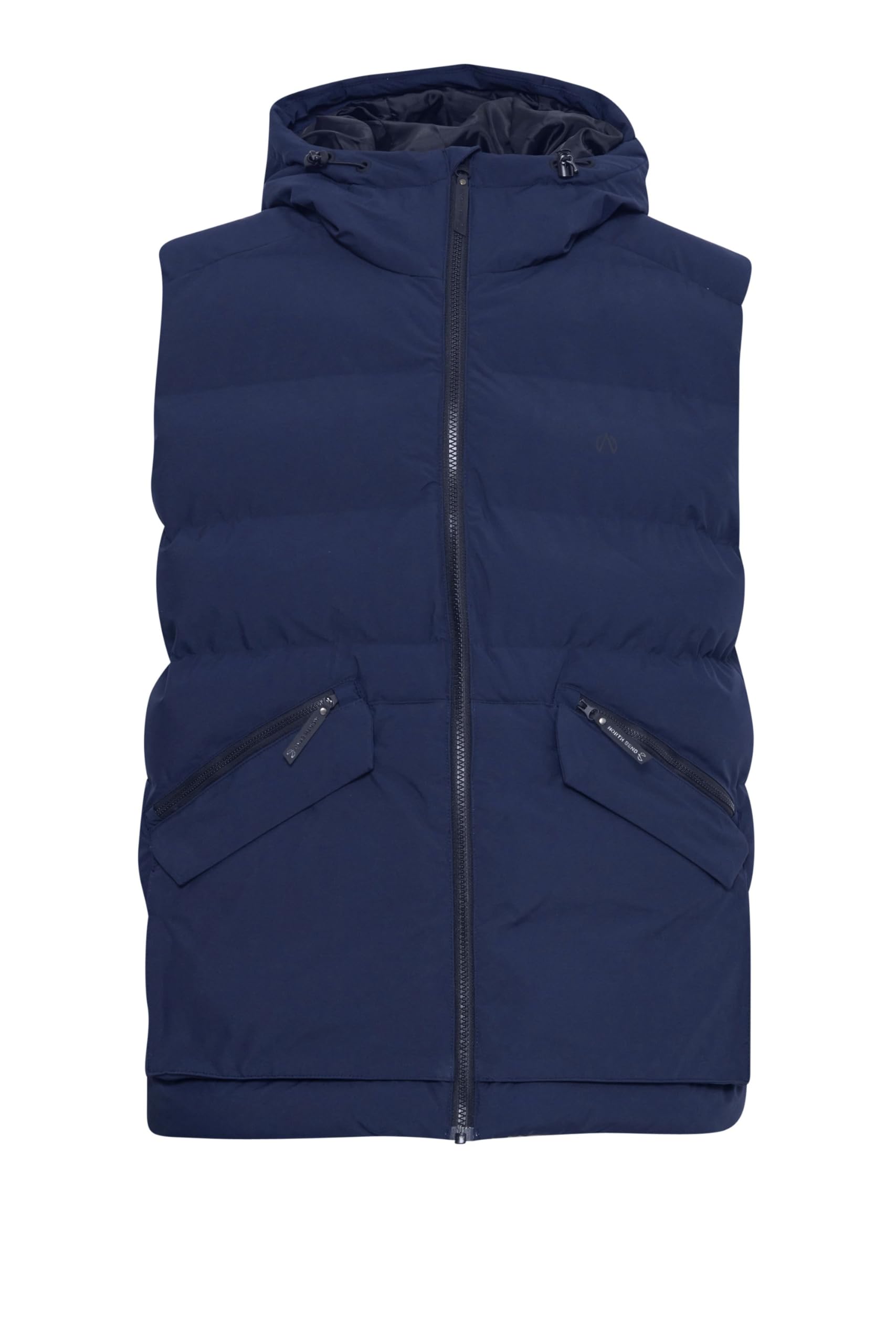 NBPetro - Gilet trapuntato da uomo, traspirante, con cappuccio e tasche, Navy Blazer (2048), XL