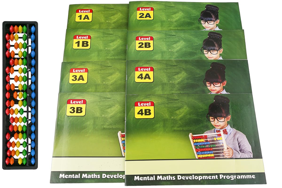 Math Explorer Set: Abacus Books for Kids - Levels 1A,1B,2A,2B,3A,3B,4A and 4B with 17-Rod Abacus Tool Multicolour (B0CNPW3MMR) Amazon Price History, Amazon Price Tracker