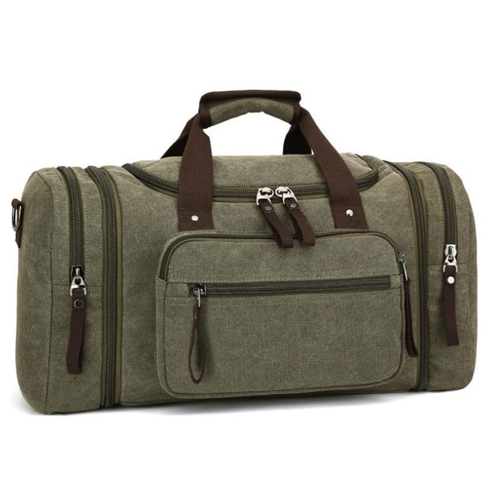 ERTXGBA Large-capacity luggage bag fashion leisure travel trendy outdoor Messenger portable canvas D