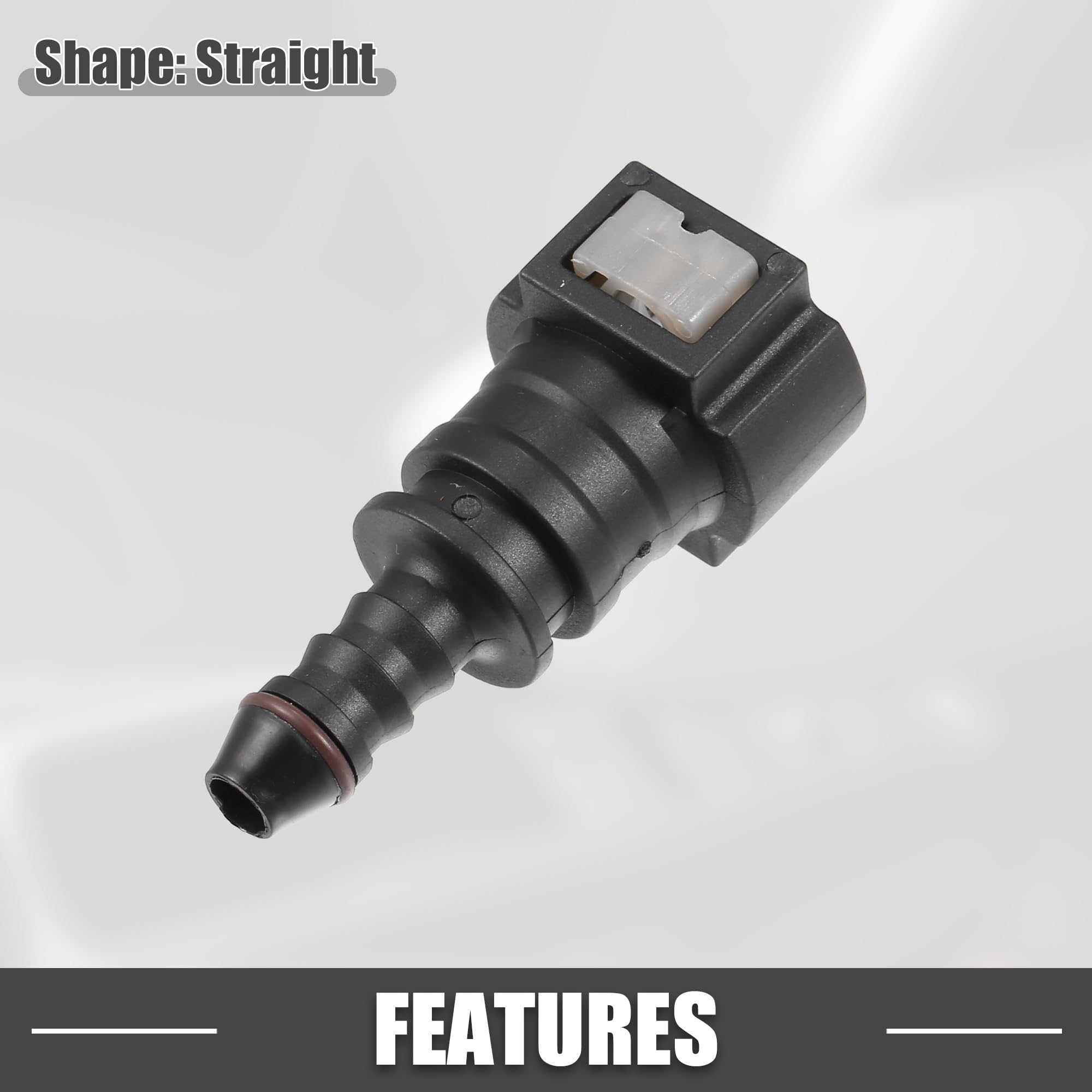 A ABSOPRO Conector Rápido De Combustible Para Automóvil, Gris, 2Pcs | Material: Plástico, Uso: Para Automóvil, Función: Conexión Rápida Y Sellado, Resistente A La Corrosión