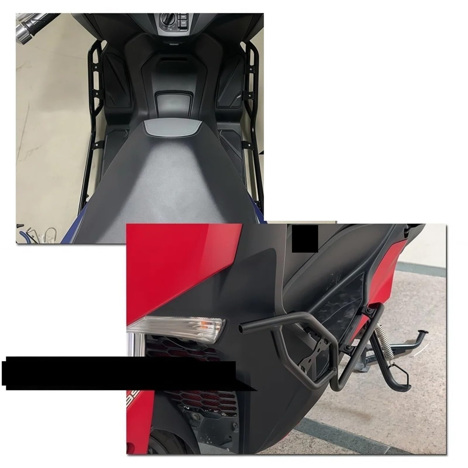 Paraurti Moto Per X-MAX 300 Per XMAX 300 2018-2023 Moto Telaio Paraurti Crash Bar Motore Guard Lato Serbatoio Protezione Paraurti Carenatura(Black)