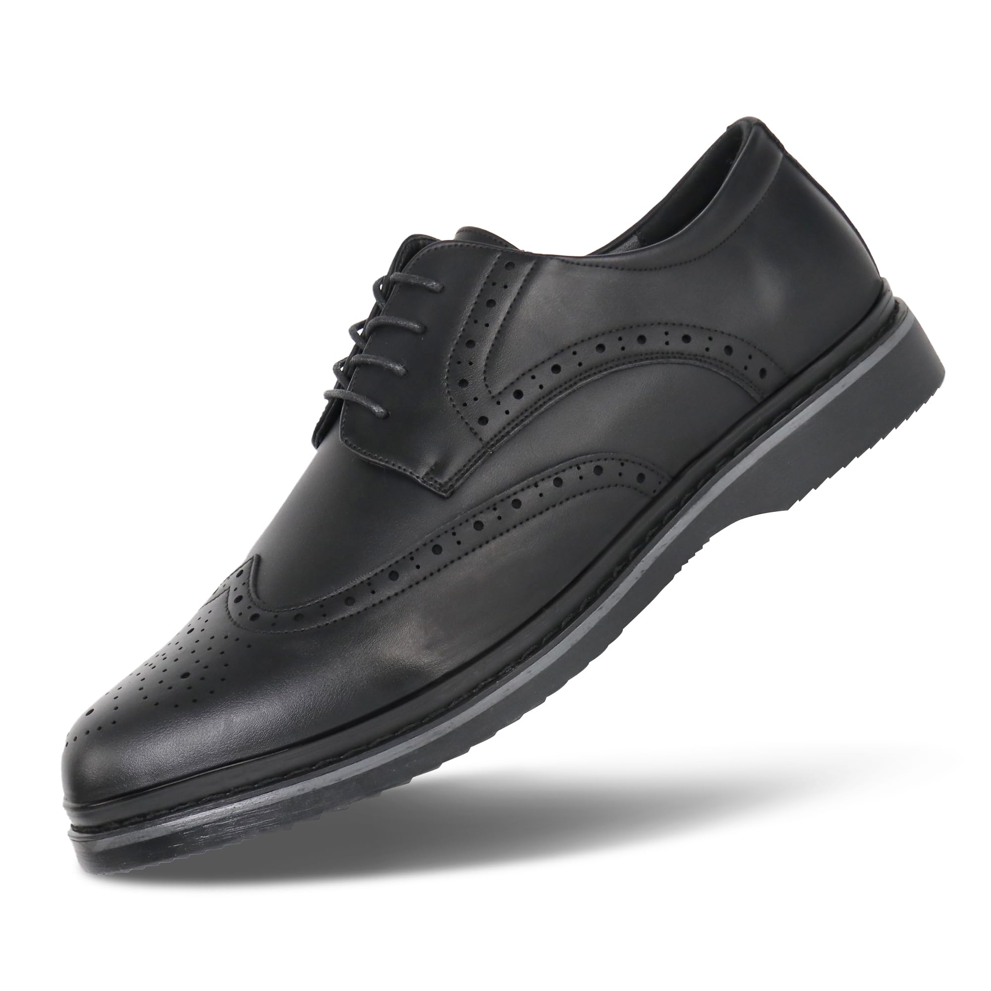 Hawkwell Mens Plus Size Wingtip Brogue Oxfords Dress Shoes US Size 13 14 15 16 17