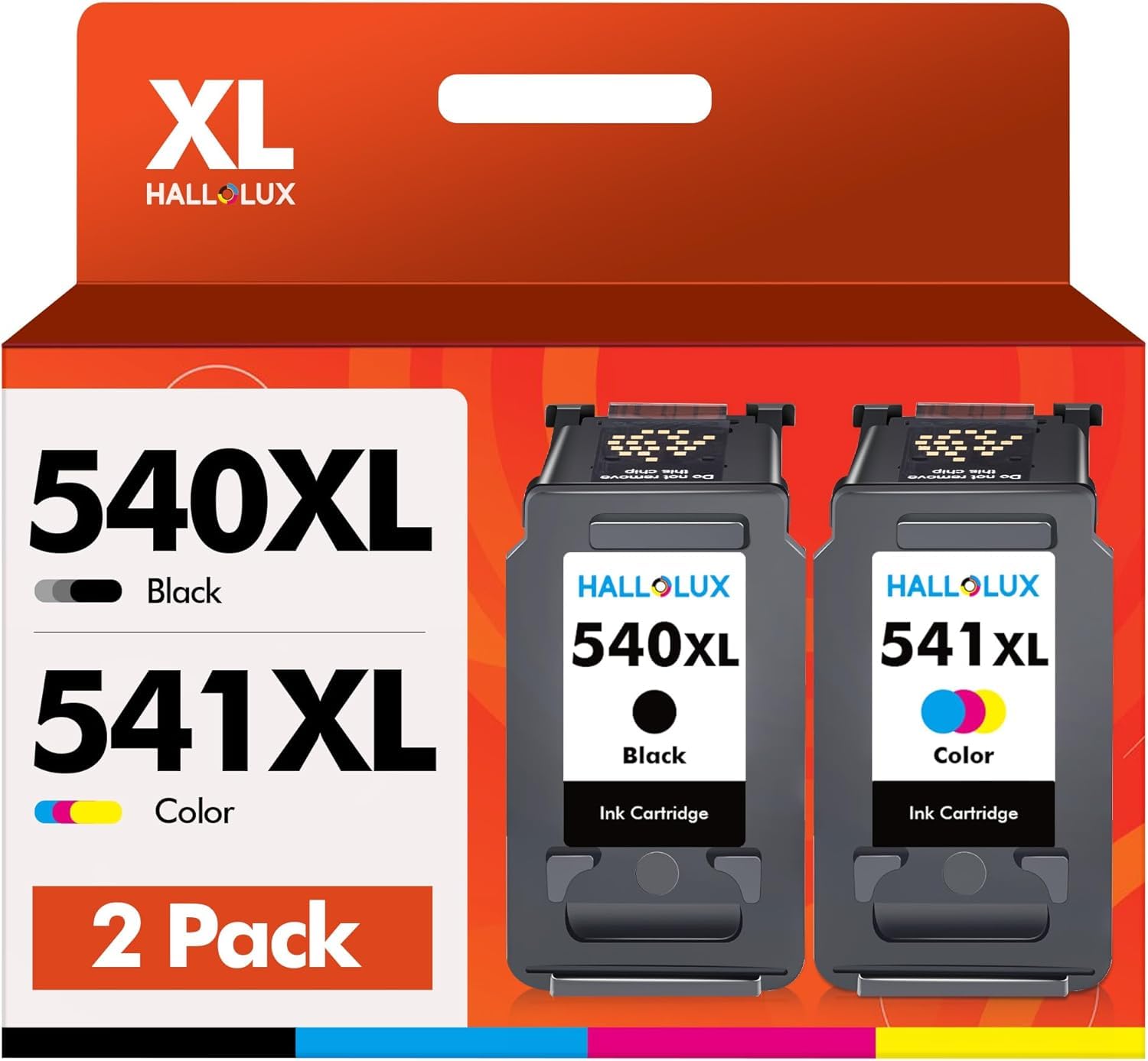 HALLOLUX 540XL 541XL PG540 CL541 Patronen Kompatibel für Canon Druckerpatronen 540 541 Multipack für Canon TS5150 Druckerpatronen Pixma TS5151 TS5100 MG3650S MG3650 MG3550 MX525 MG3150 MG3250