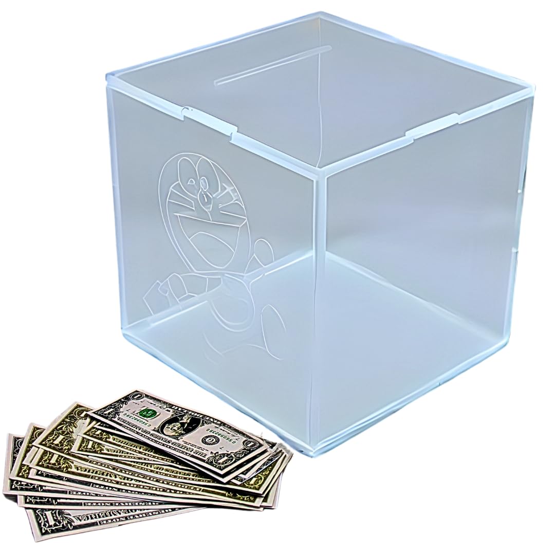 The Labworld Transparent Piggy Money Bank Box for Saving, Kids and Adults, Large Size, Strong Plastic, with Impression (B0DGXTW7YW) Amazon Price History, Amazon Price Tracker