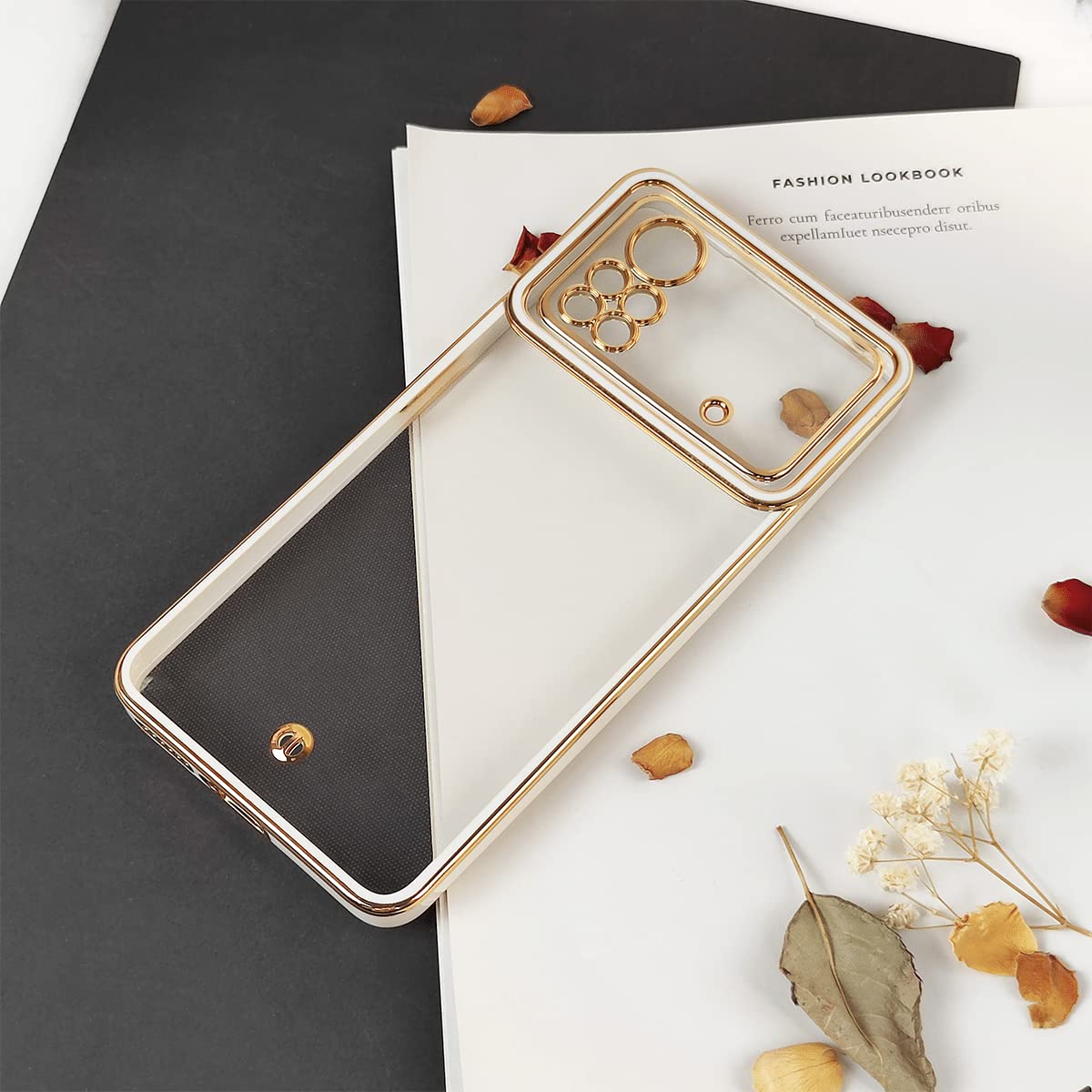 SEAHAI Cover per Xiaomi POCO X7 Pro 5G, Custodia Protettiva Ultra Sottile ed Elegante in Silicone TPU Trasparente, Bello Fiori Colorful Cover Antiurto Case - Viti