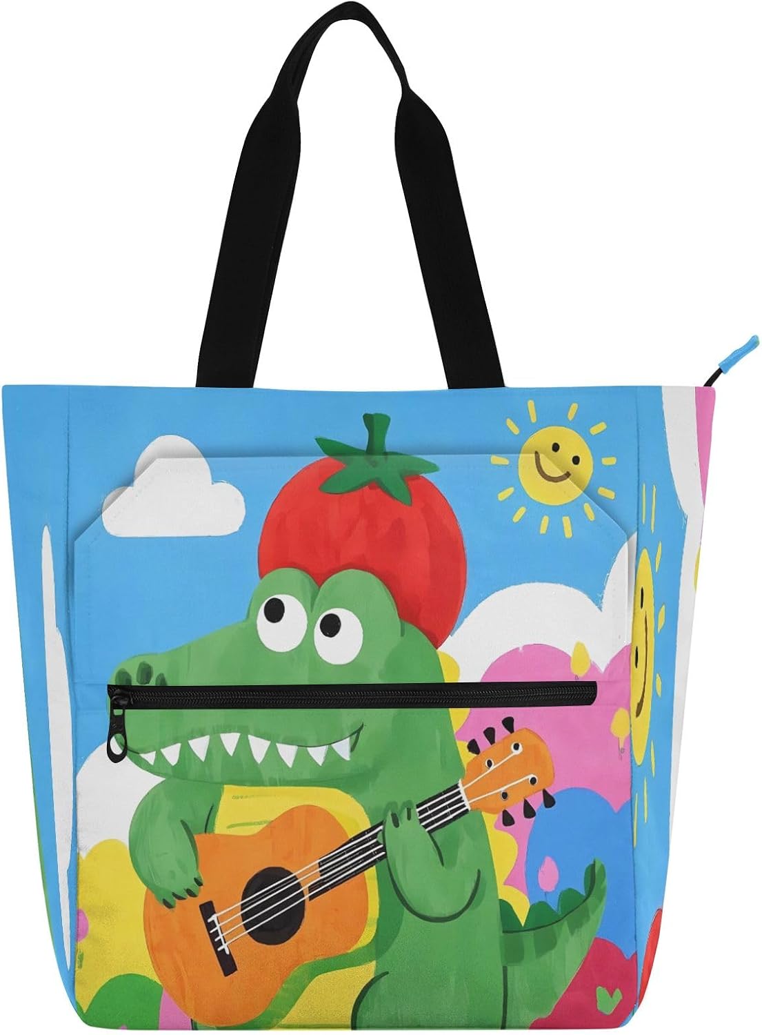 Waterproof Piano Bag for Lessons Music Tote with Zipper Pockets for Sheet Music & Books