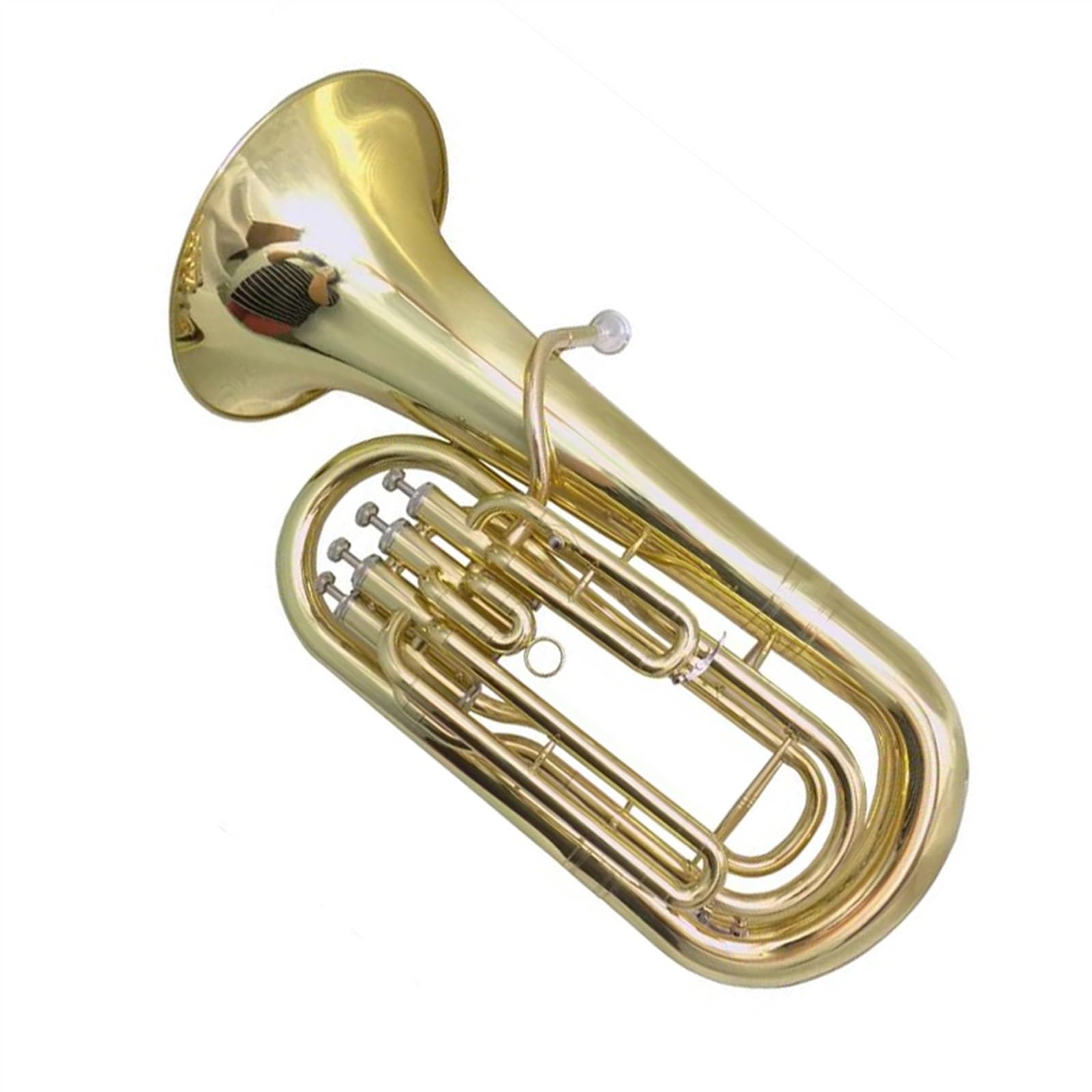 Professionnelle euphonium Instruments De Musique Euphonium À 4 Pistons Clé Bb Avec Étui Embout Corps En Laiton Jaune Finition Laquée