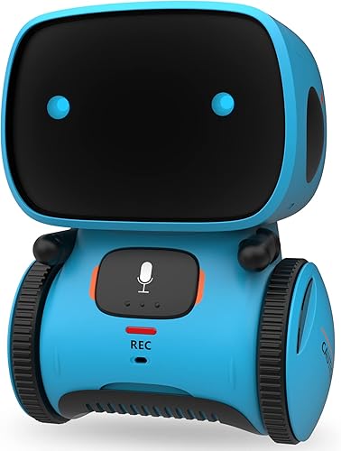 GILOBABY Robot de juguete para niños, robot interactivo, robot parlante inteligente con sensor táctil de control de voz, canto, baile, grabación, GILOBABY Robot de juguete para niños, robot interactivo, robot parlante inteligente con sensor táctil de control de voz, canto, baile, grabación,