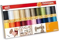 Vista 1 de Gutermann - Juego de hilos, multicolor, 100 m