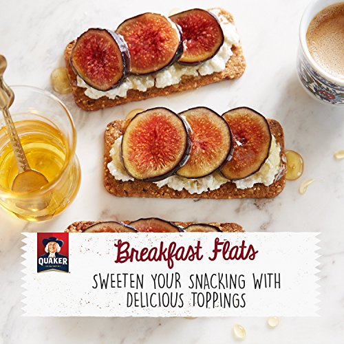 Quaker Breakfast Flats, Cranberry Almond, Breakfast Bars, 5 Pouches, 3 Bars in Each Pouch